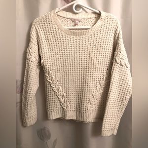 NO BOUNDARIES Sz 15-17L cable knit short sweater